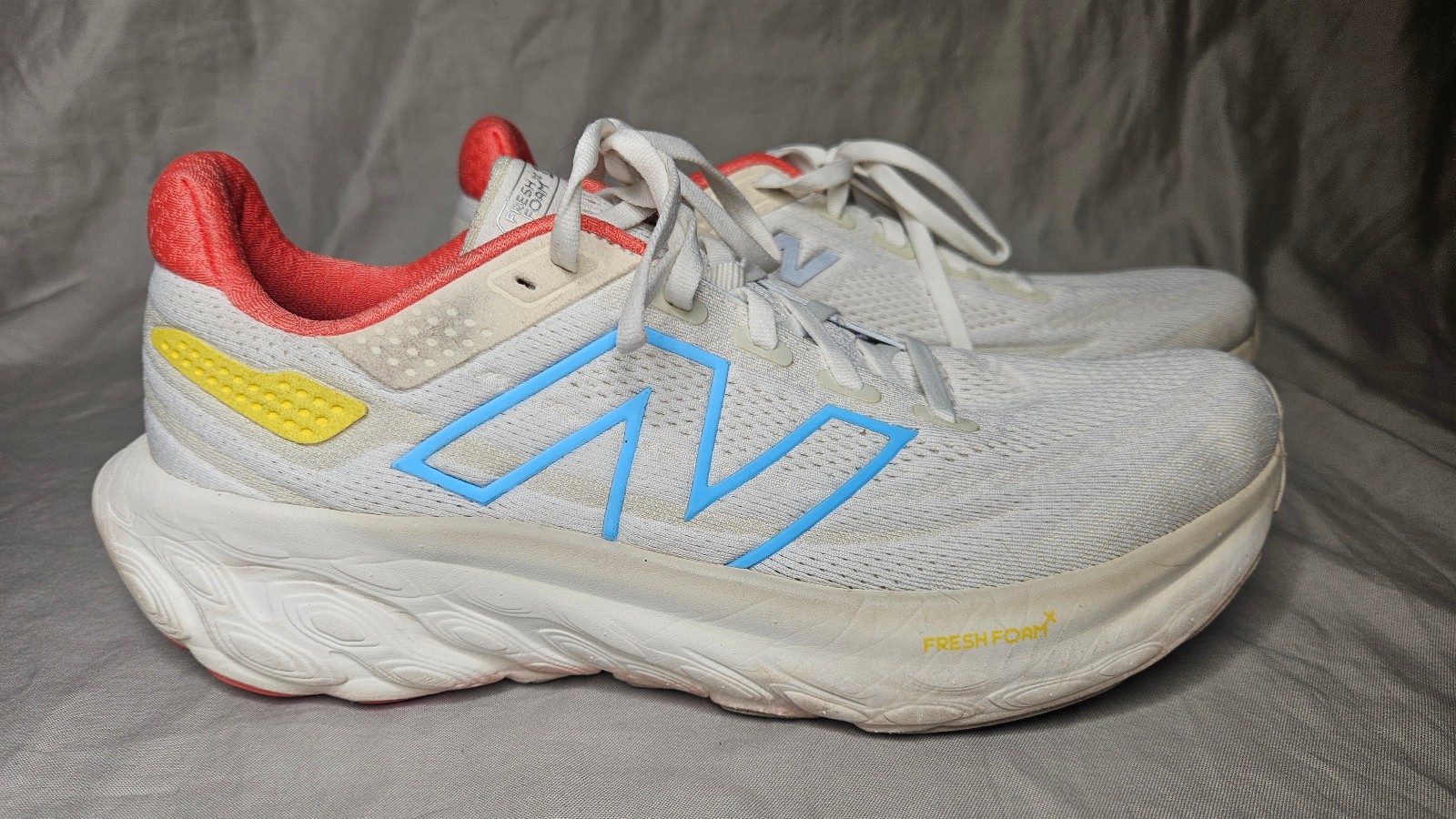 New Balance Fresh Foam v13 1080 Running Shoes Womens 9.5 2A White Sea Salt Blue