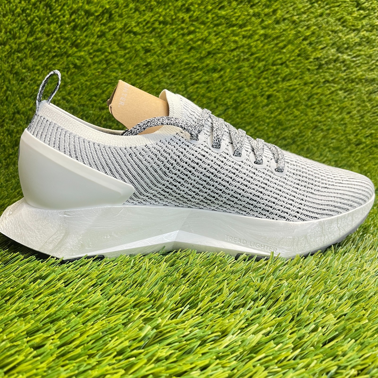 Allbirds Tree Flyer Womens Size 10 White Black Athletic Running Shoes Sneakers