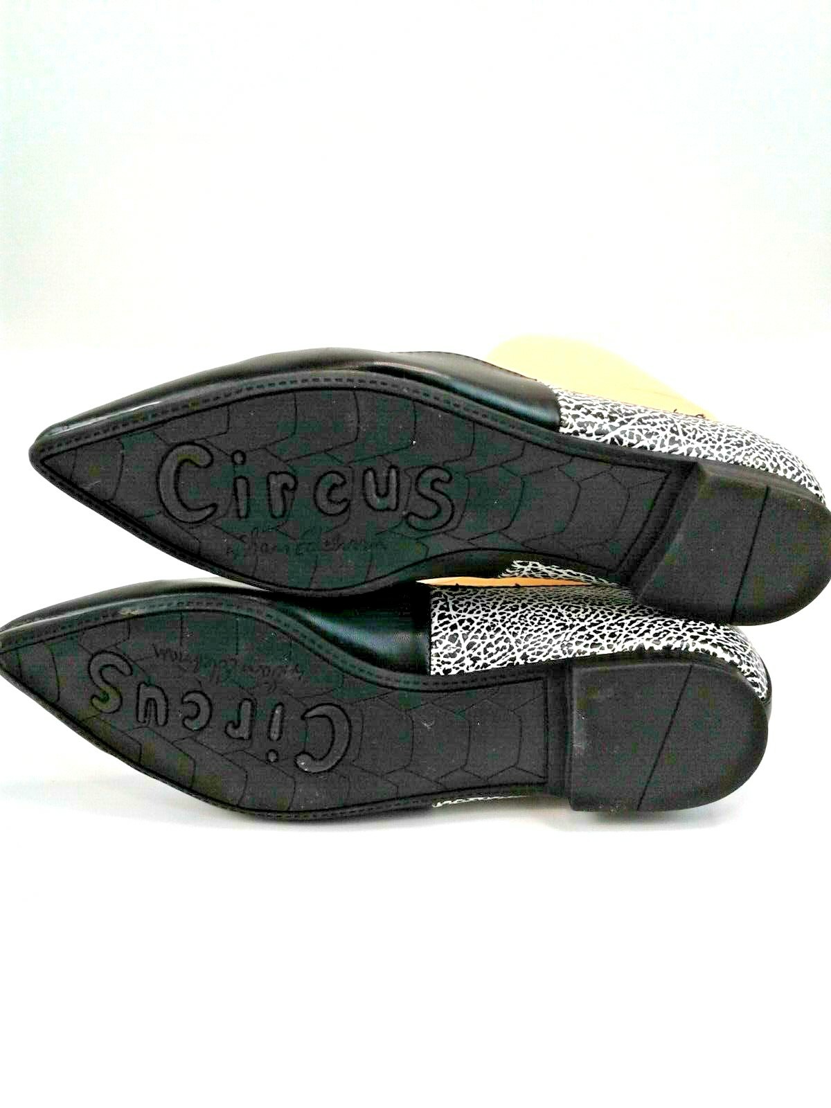 Circus by Sam Edelman Womens Black and White Flats Slip-ons Shoes Sz 6 M EUR 36