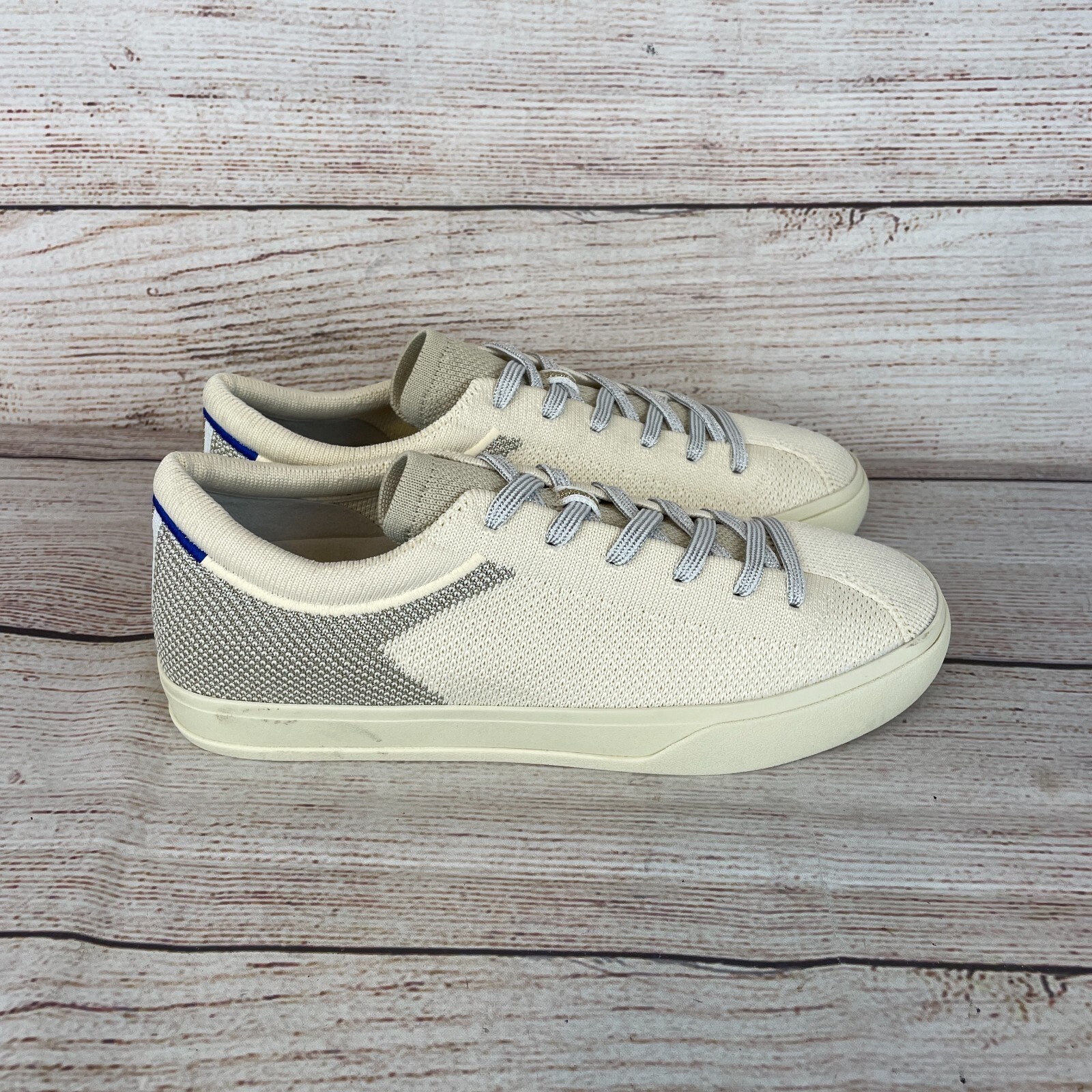 Rothy’s The Lace Up Sneakers Womens Sz 8 Diamond Twill