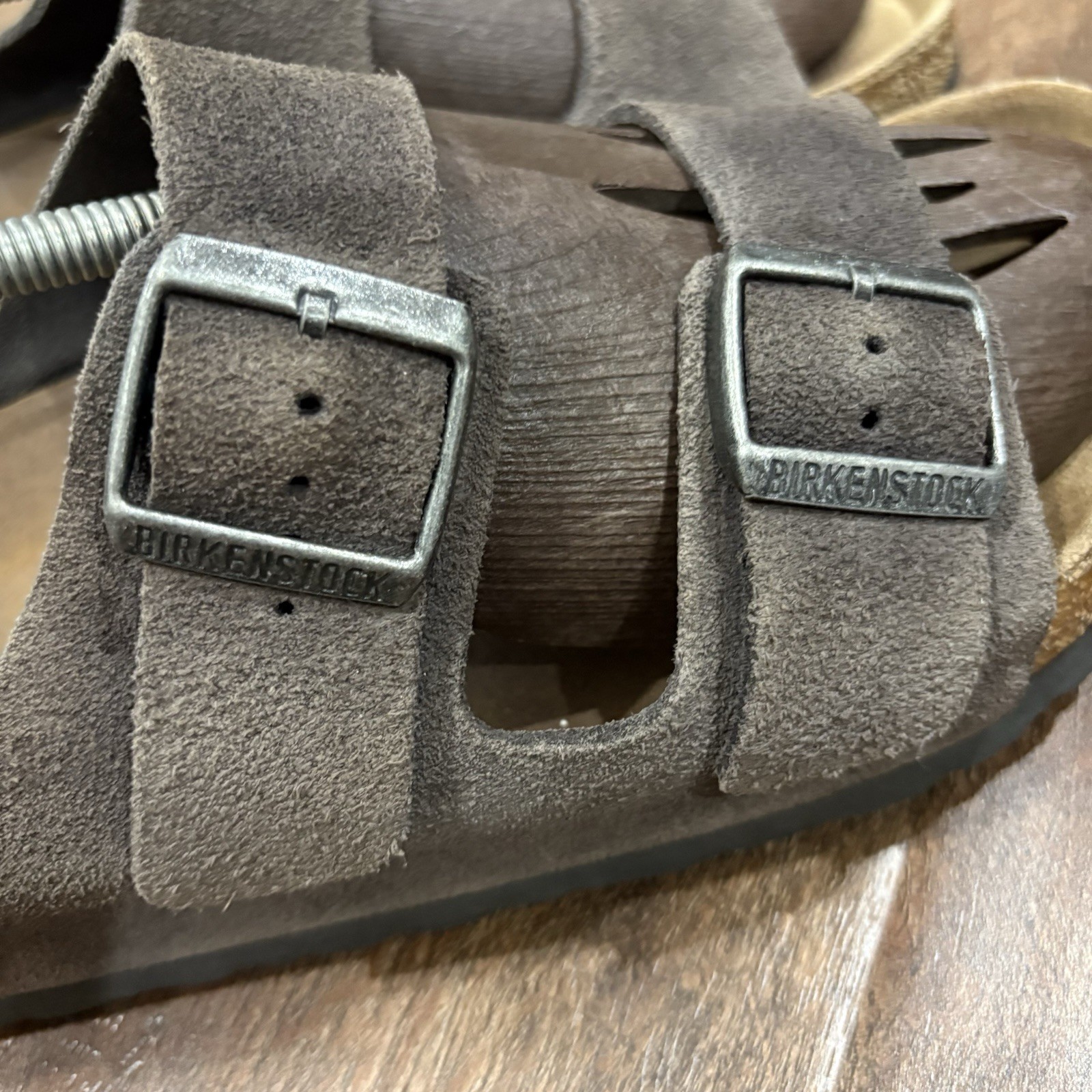 Birkenstock Arizona Soft Footbed Mocha Suede Sandals EU 43 Regular Wide