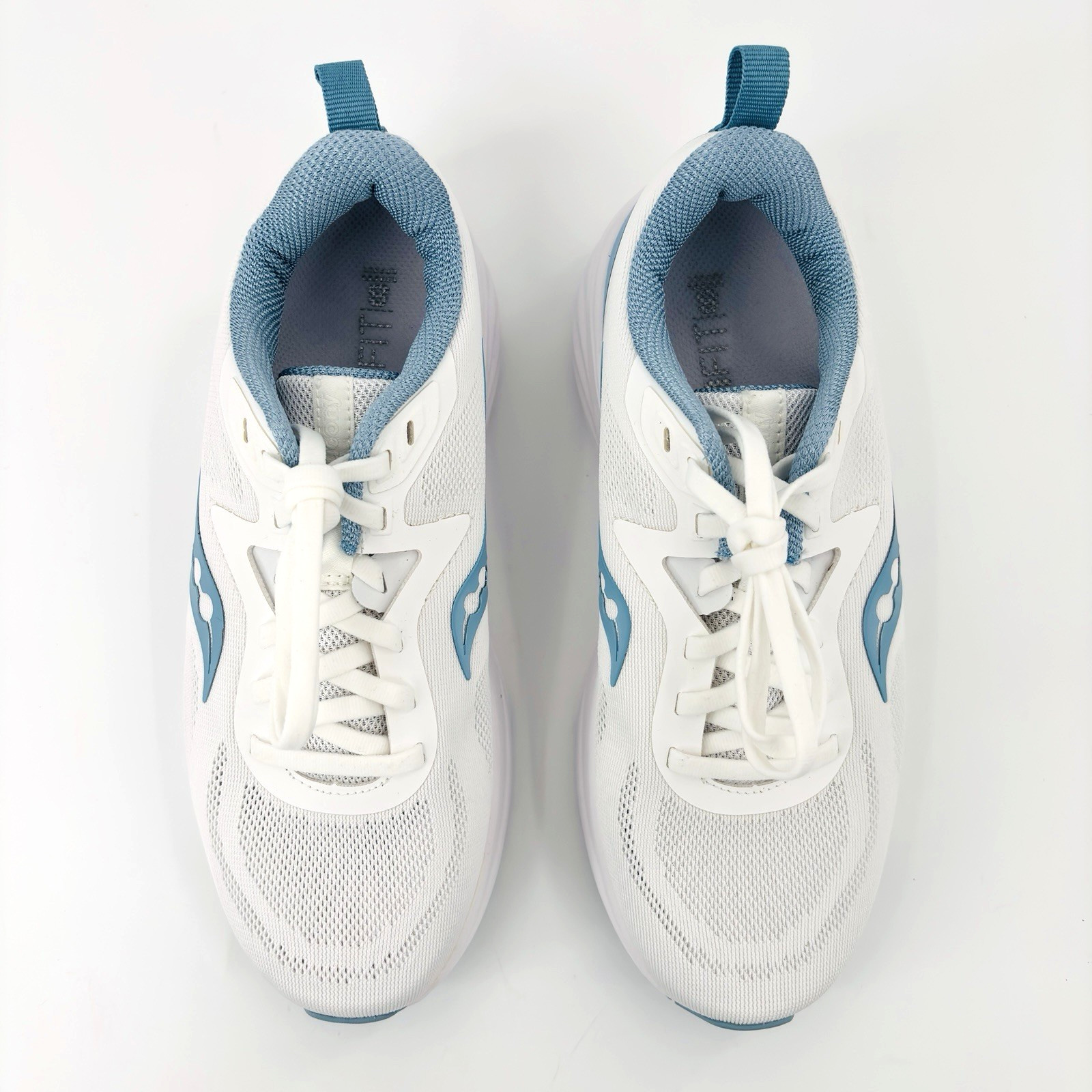 Womens 7 Saucony Lancer 3 Form Fit 8mm Athletic Shoes Sneakers White Blue S18226