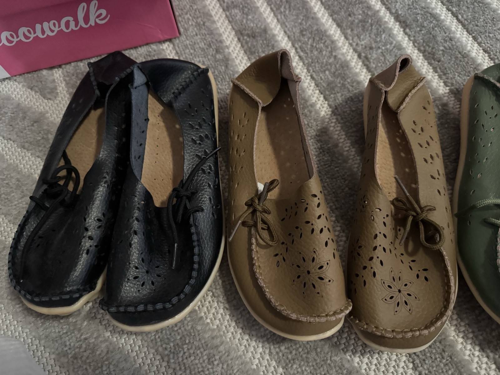 Women Slip-On Loafers. Size 5. Blue. Black. Brown. Green. Brand New
