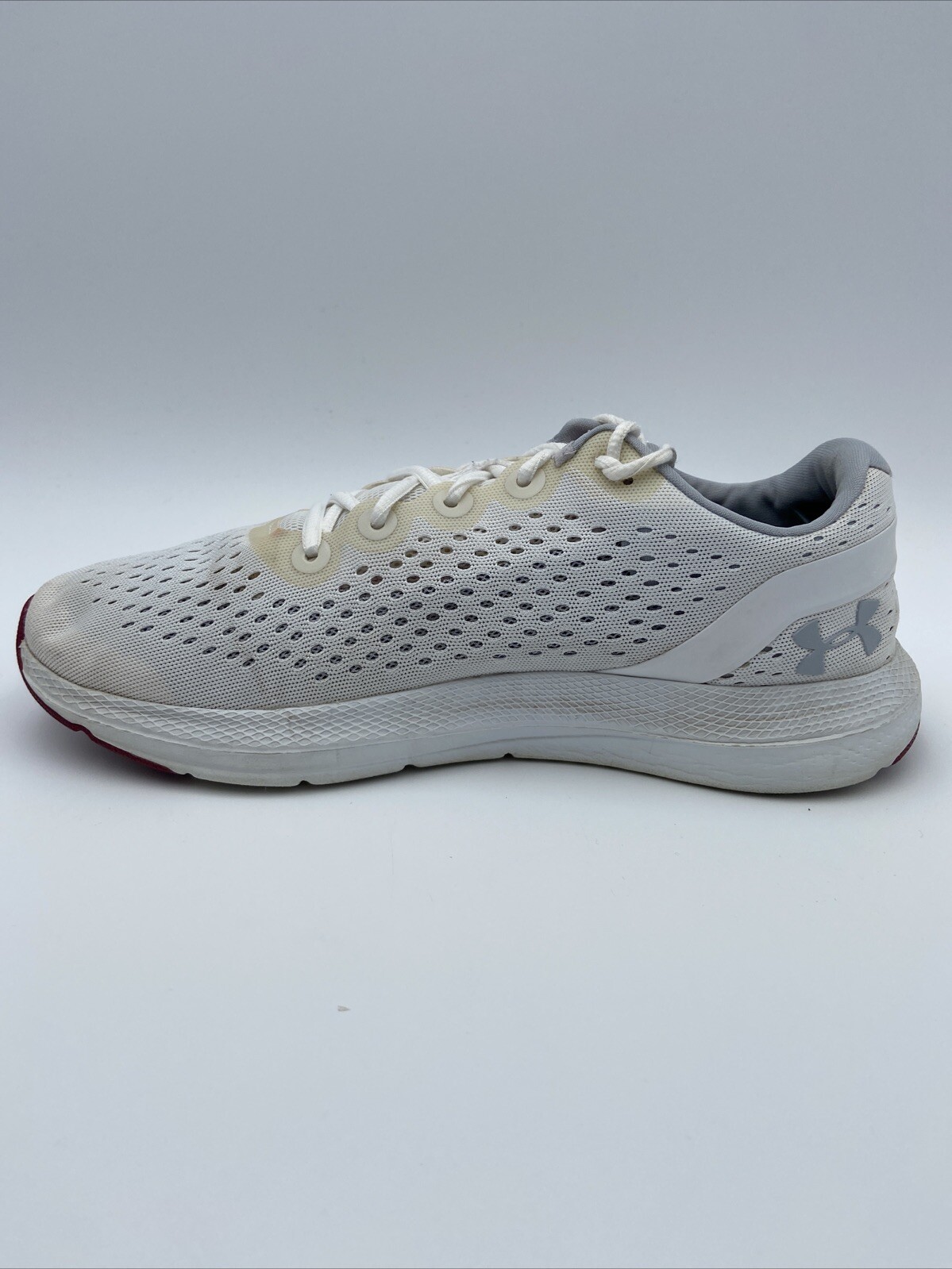 Under Armour Womens Charged Impulse White Athletic Shoes 9 Medium (B,M) #Y