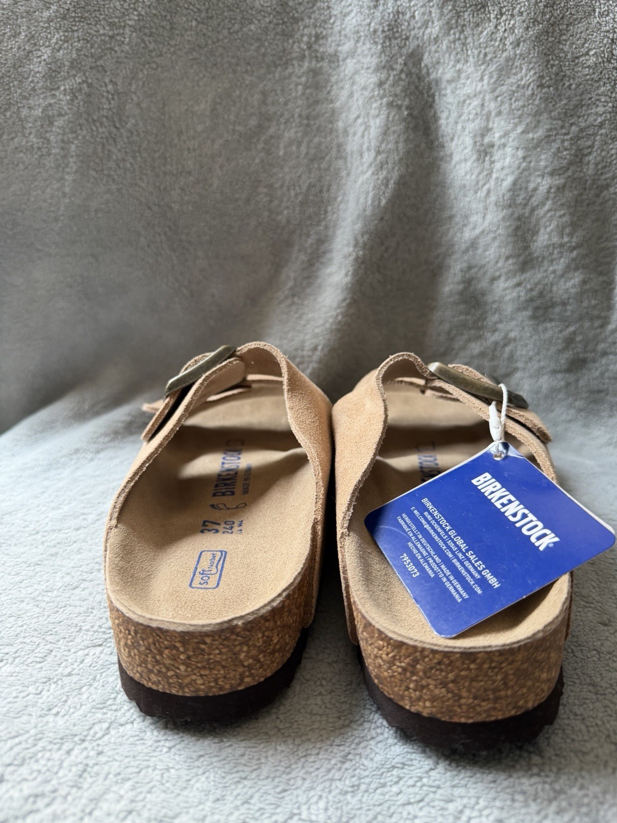 Birkenstock Arizona BS Taupe Soft Footbed Narrow EU37 US6 Sandals