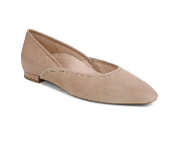 Vionic’s Gracia Ballet Flat, Desert Sand Suede
