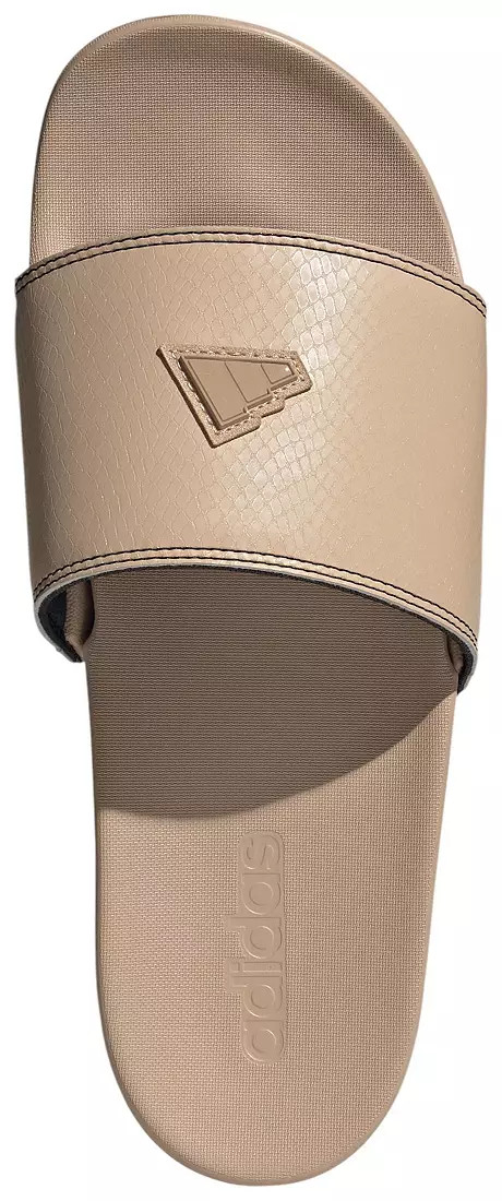 Adidas Adilette Comfort Slides Sandstone Slip On Slides Unisex Adults