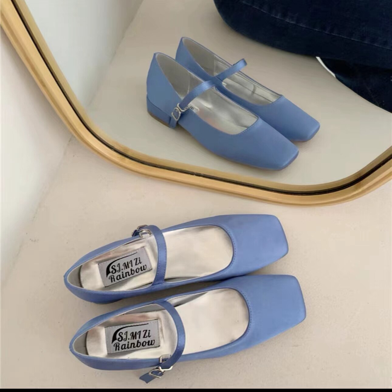 Women Flat Shoes Round Toe Shallow Soft Ballerina Shoes Casual Ballet Loafers
