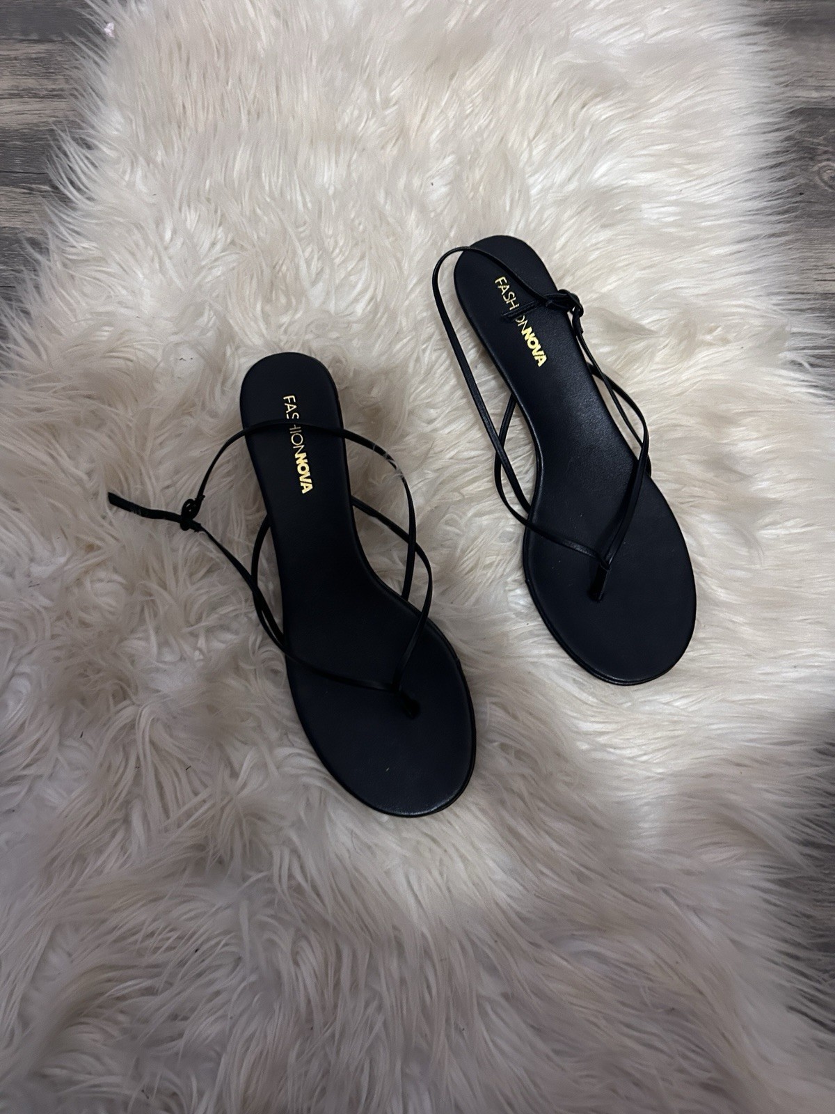 Fashion Nova Black kitten heels size 11 New