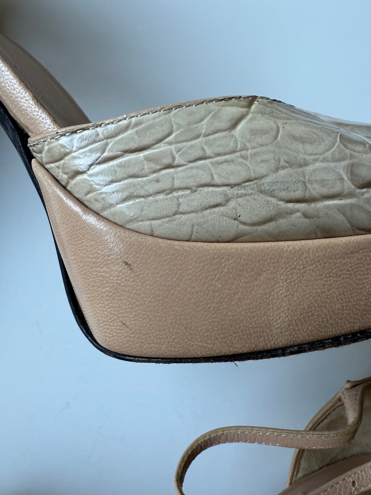 CASADEI Platform Ankle Strap High Heels Sz 7.5