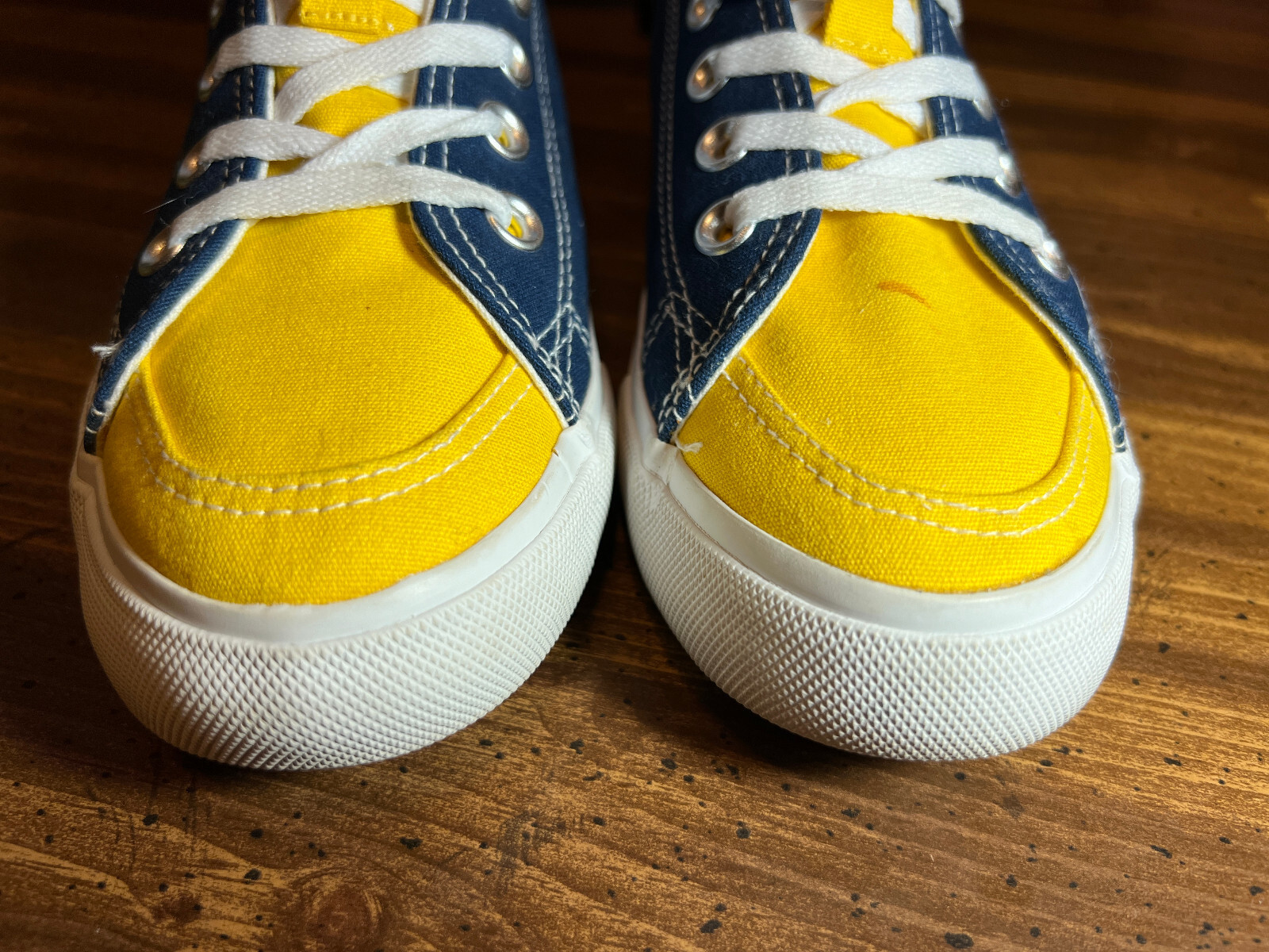 SKICKS University of Michigan Low Canvas Skate Sneakers Maize & Blue Women Sz 8M