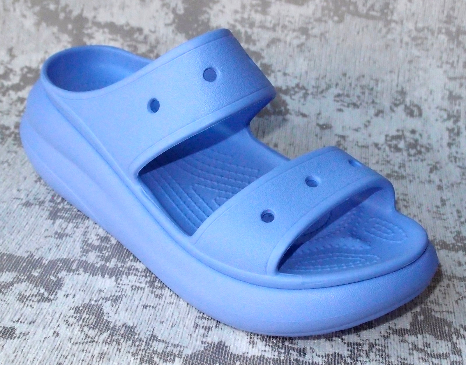 Crocs Classic Crush Sandal Platform Slides Wedge ❤️ Moon Jelly ❤️NWT SIZE 8❤️2