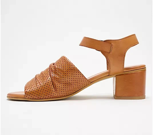 Miz Mooz Leather Ankle Strap Heeled Sandals-Rainie-Brandy-EU 40 (US 9)-A684703