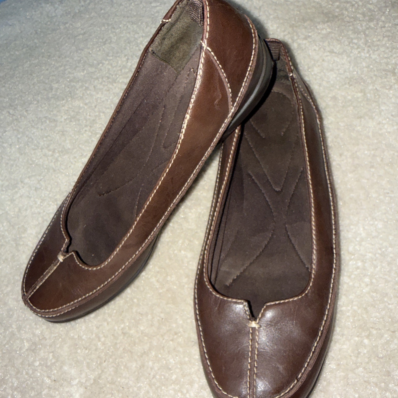 Bay Studio closed toe Flats shoes Women Casual Workwear Sz 8 chocolate brown