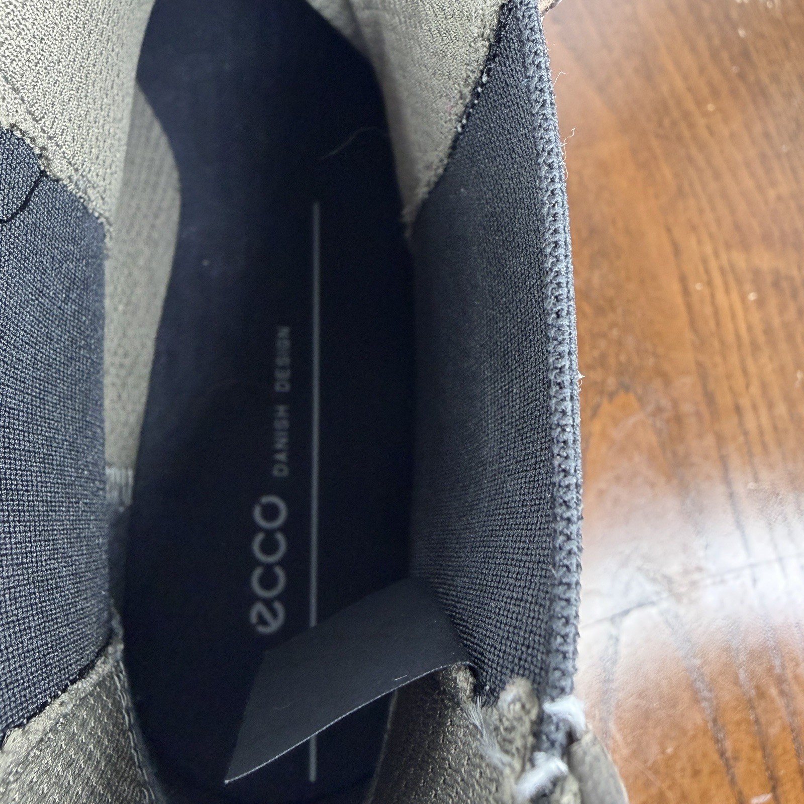 Ecco Touch 15 Boots Women’s 39 / 8 Gray Leather Comfort Chelsea Ankle Booties