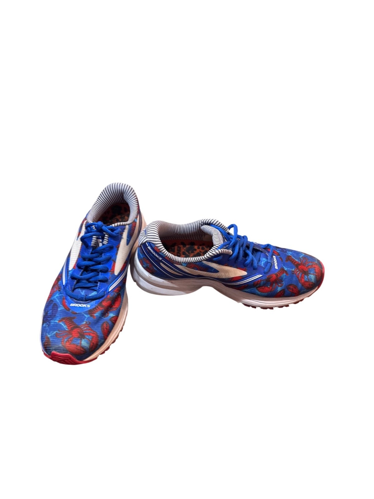 Brooks Launch 4 Boston 2017 wms blue white running sneakers sz8B SKU 10-506