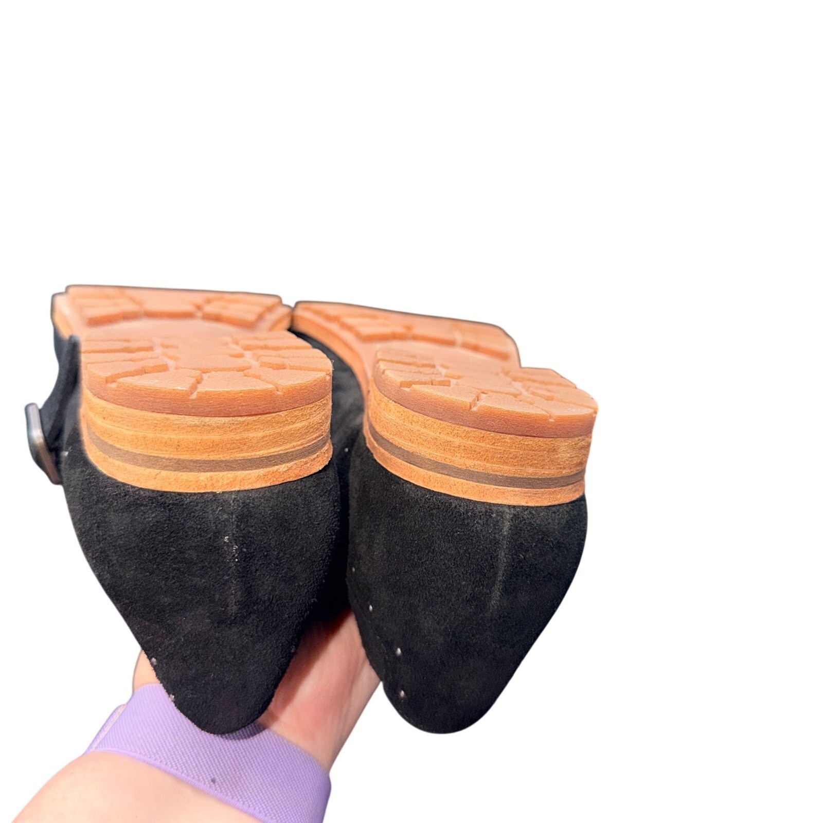 Kork-Ease Black Suede Mary Jane Flats Womens 9M Comfort Shoes