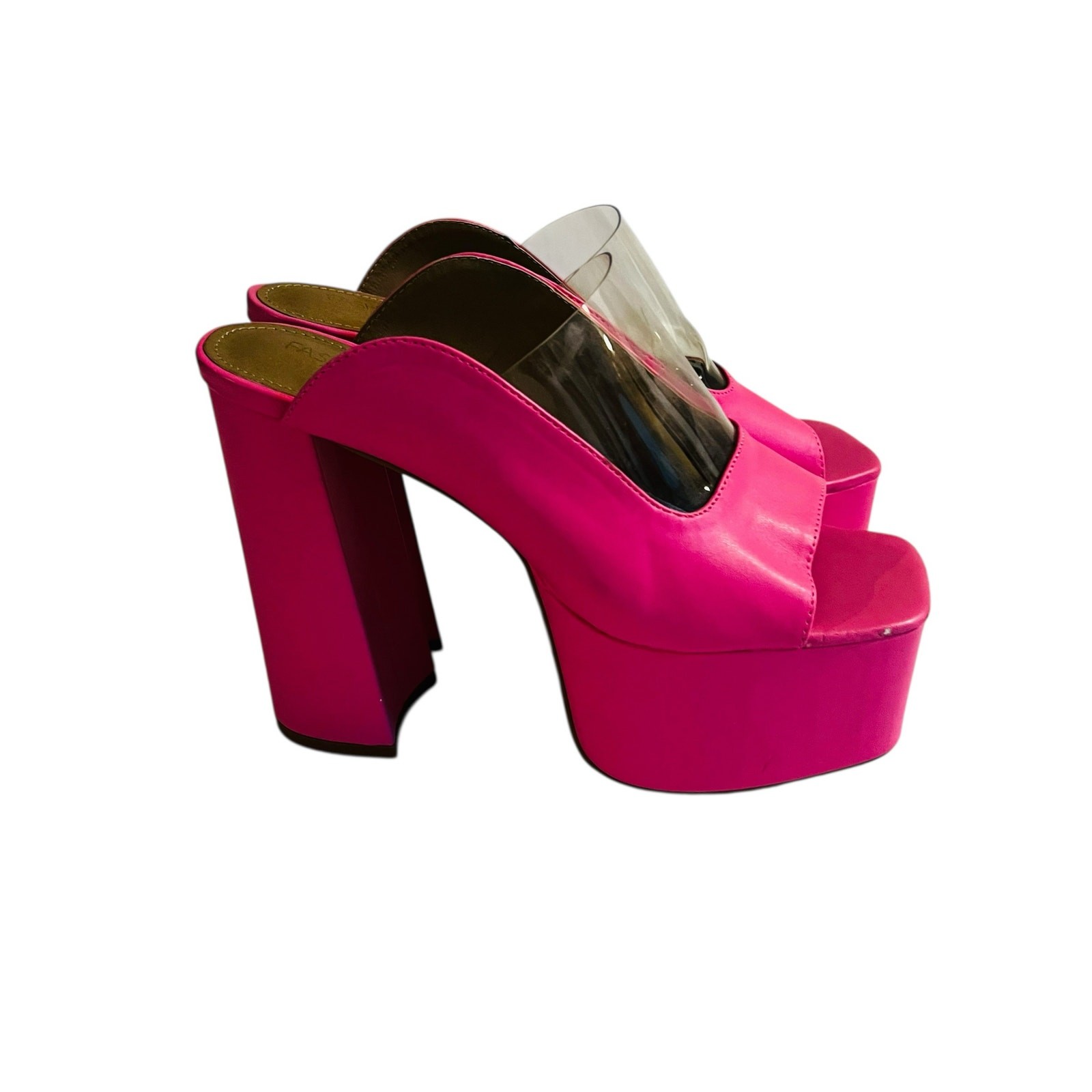 Fashion Nova Open Toe Platform High Heel Shoe Size 9 NEW Pink