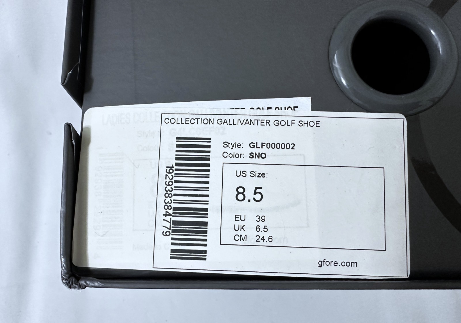 G/FORE Collection Gallivanter Women’s Spikeless Golf Shoes Snow Size 8.5 NIB