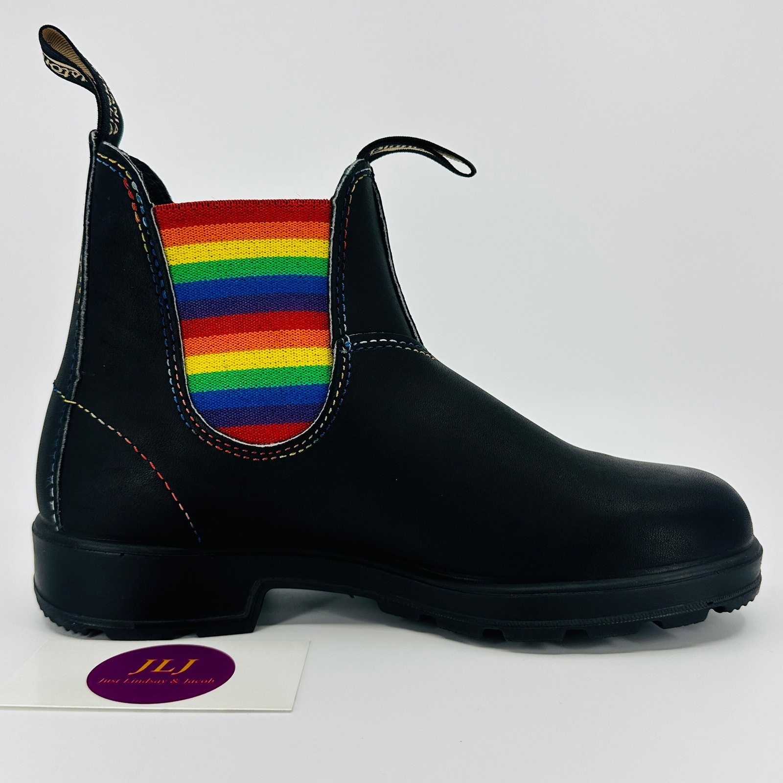 Blundstone 2105 Rainbow Black Leather Chelsea Boots Size 4.5 UK/ 7.5 US Women’s