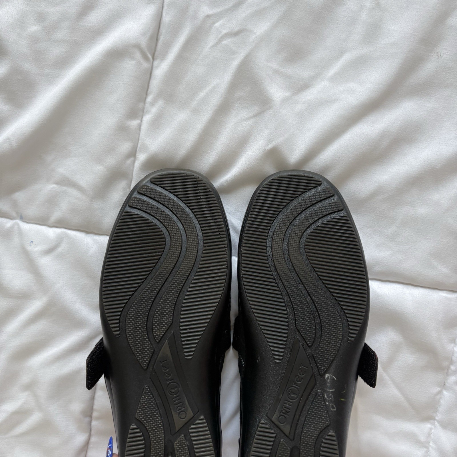 Orthofeet Quincy Slip On Shoes Sneakers Womens 8 Black Comfy Workwear