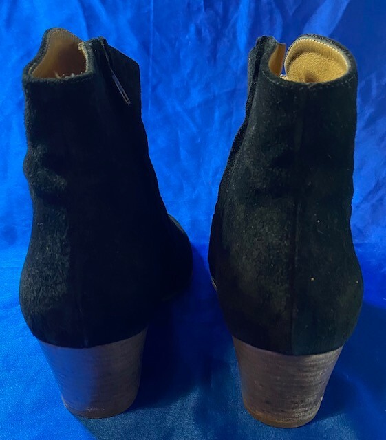 Isabel Marant Etoile Dicker Size 39 Black Suede Women’s Ankle Boots