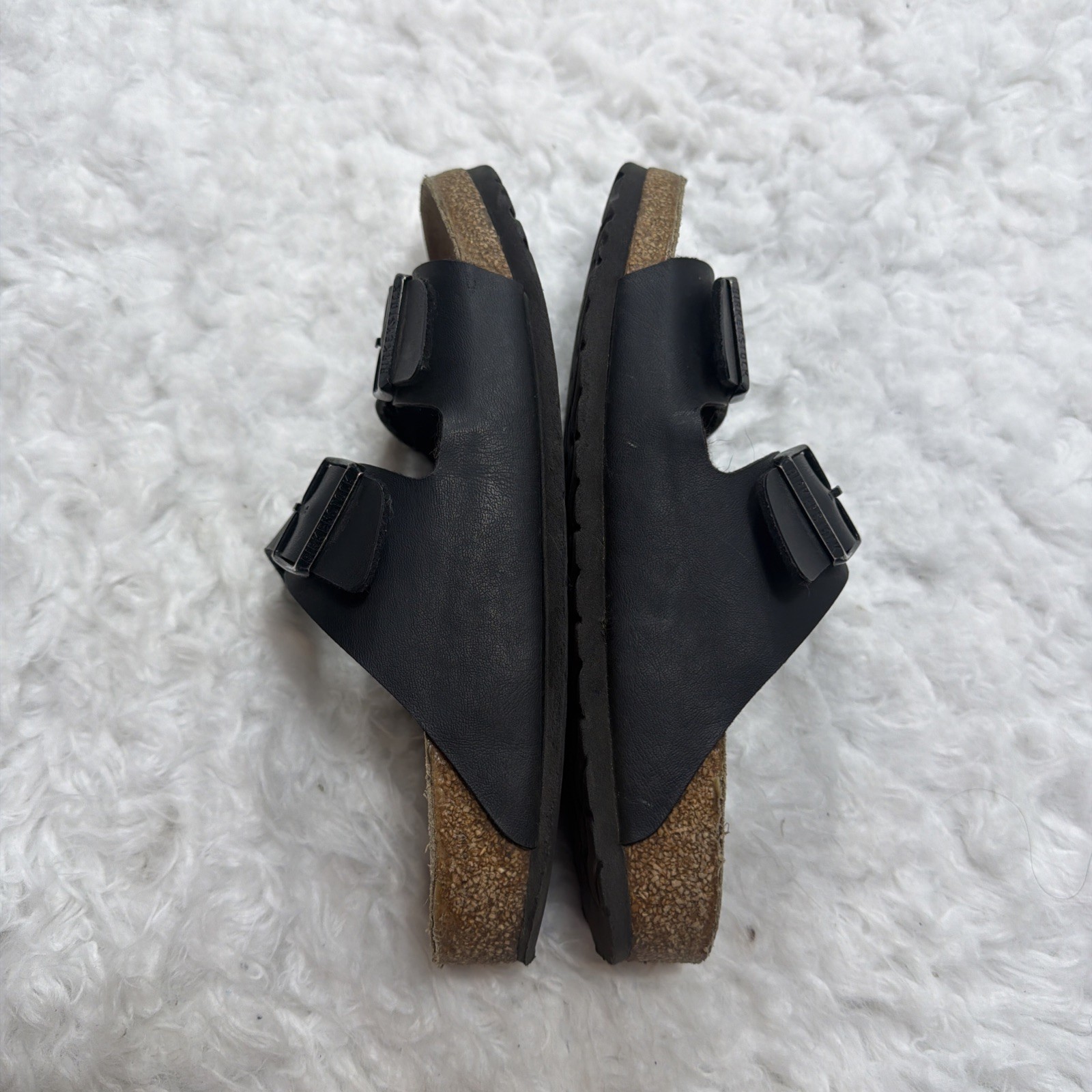 BIRKENSTOCK Sandals 40 Black Double Strap Adjustable Corkbed Lining Women’s 9.5