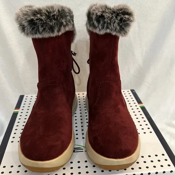 Flexus by Spring Step Waterproof Winter Boots – Burgundy (EU 37 6.5-7) a545852