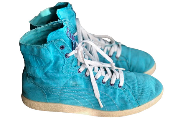 Puma First Round Safari «Blue Atoll / White / Team Violet» Size 40.5