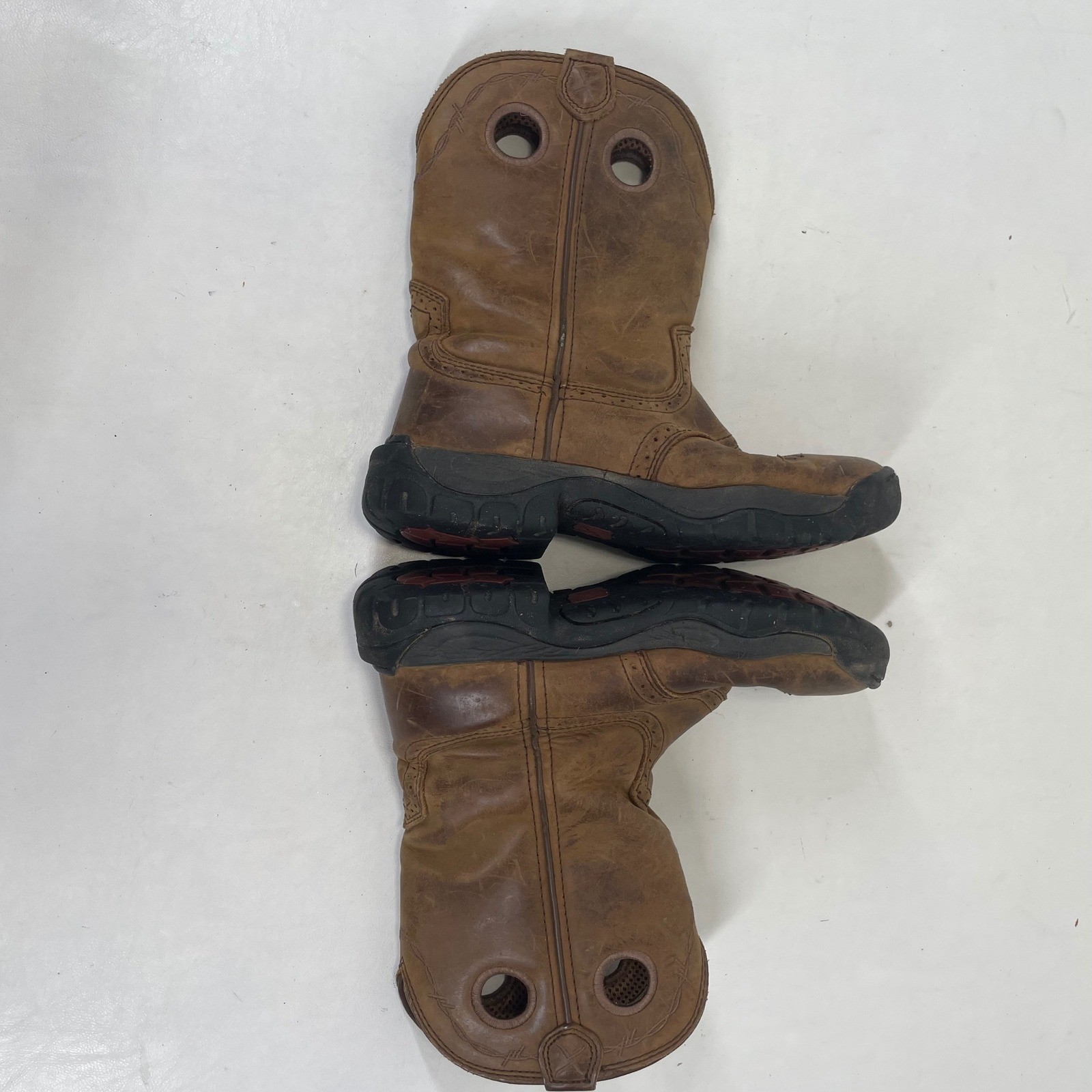 Twisted X Womens WAB0001 All Around Work Boots Brown Leather Size 7.5 M