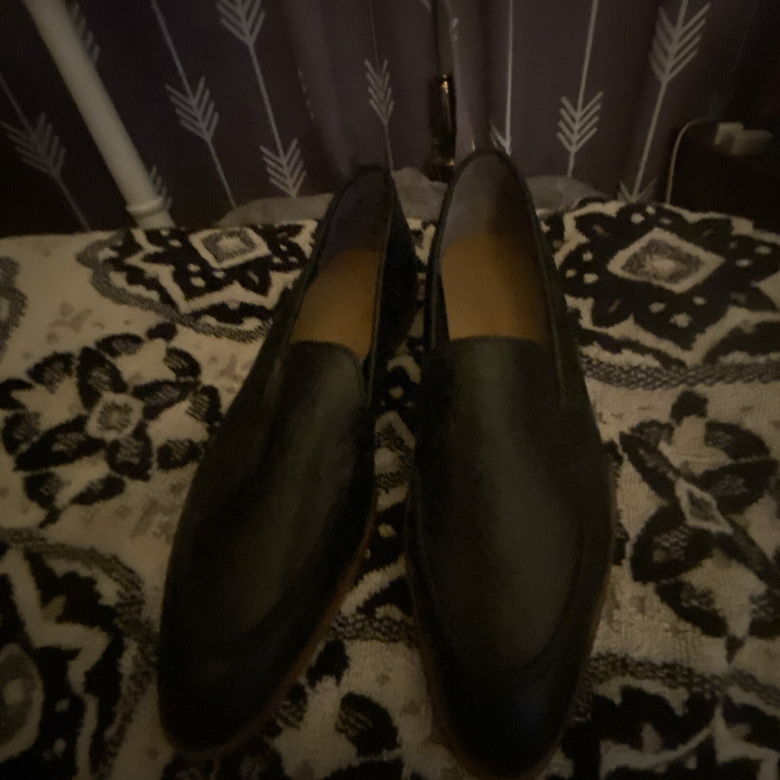 Everlane Womens Modern Loafer Size 7.5 Black Leather Point Flat Shoe Italy Comfy