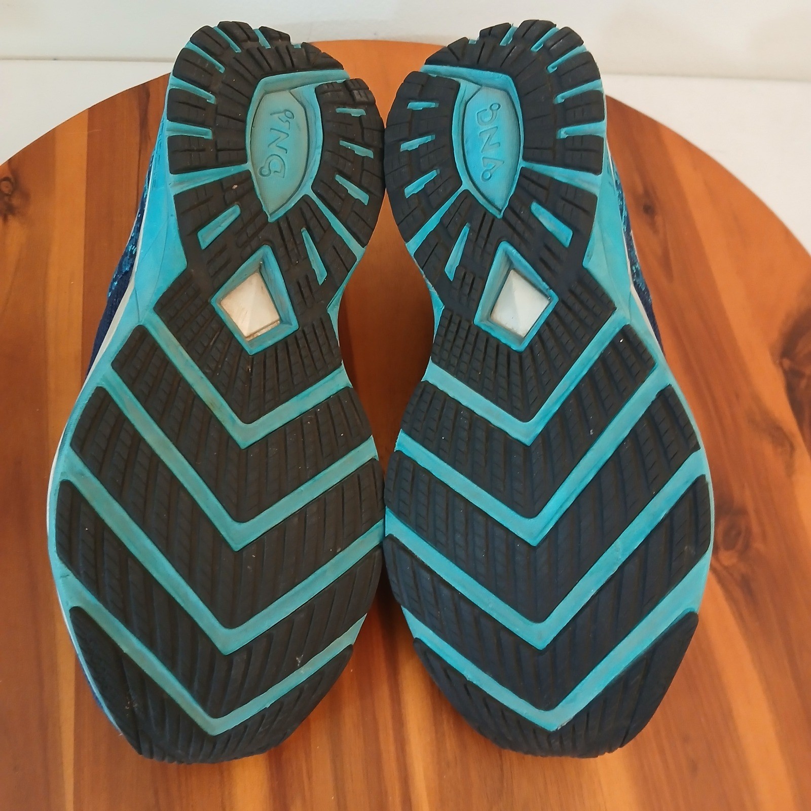 Brooks Ricochet Womens 8.5 Navy Teal Running Shoes Sneakers 1202821B482