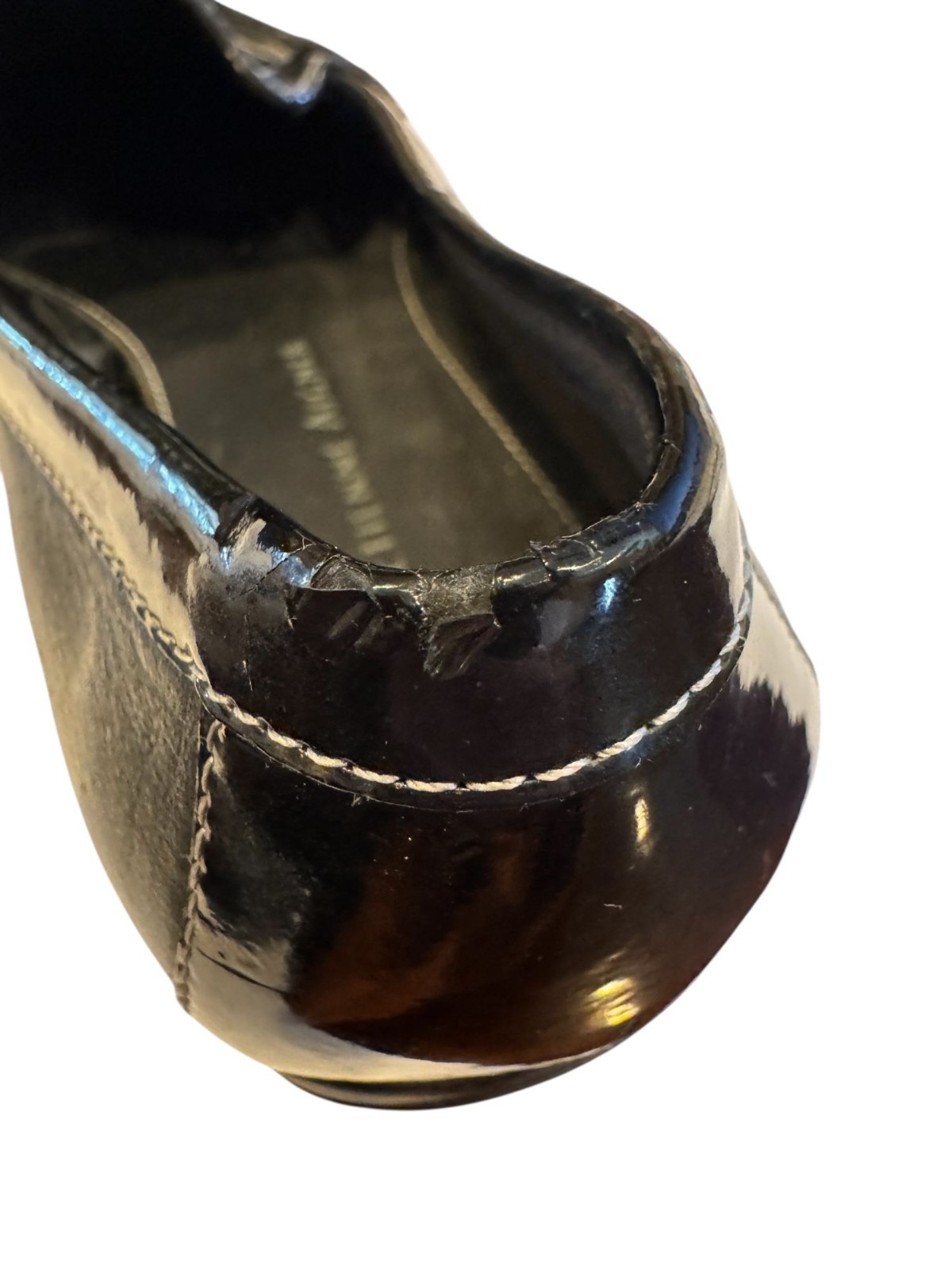 Etienne Aigner Wren Black Leather Loafers Women’s 7.5M Slip-On Casual Travel