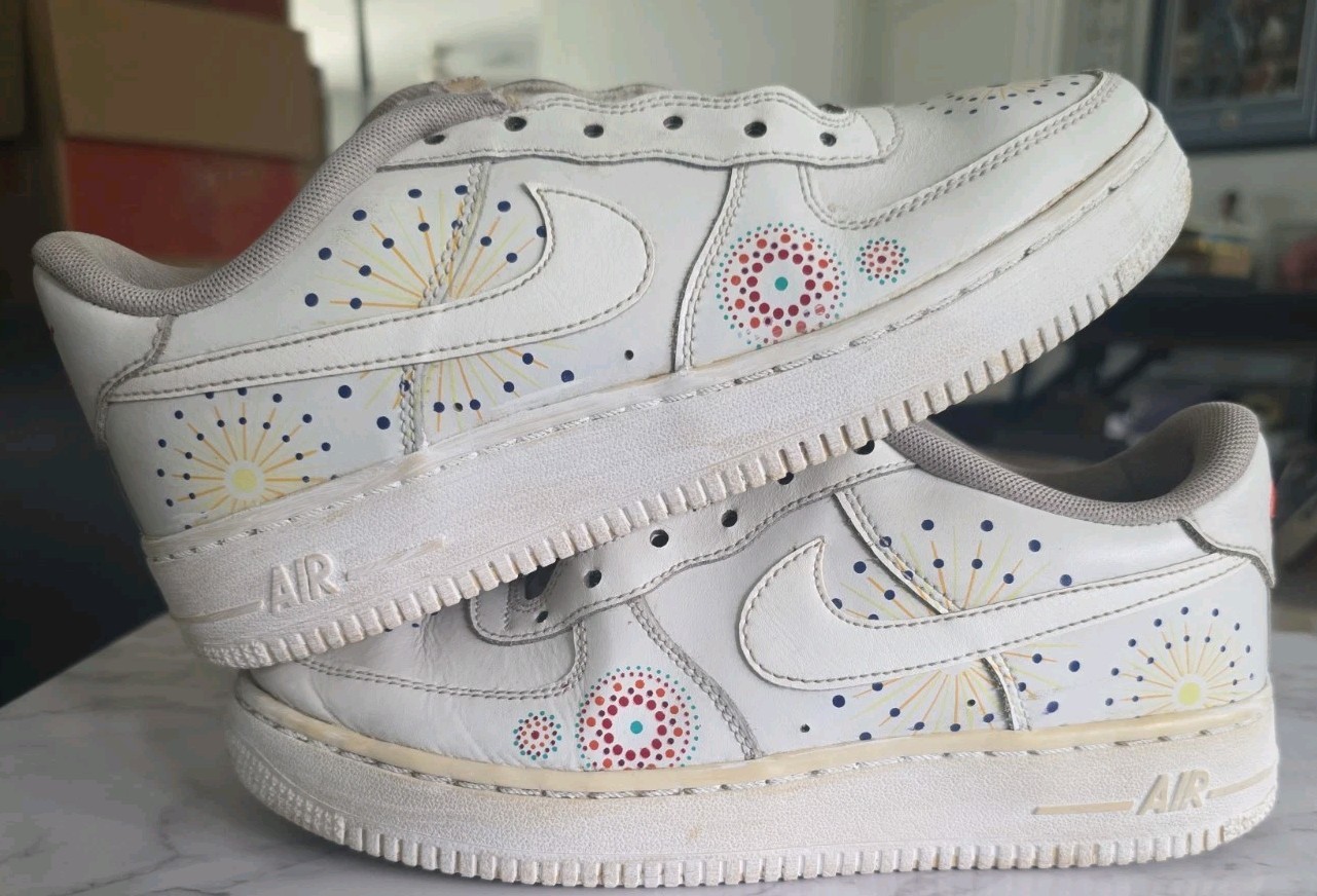 Nike Air Force 1 Pinnacle AJ4234-100 Sz 5.5Y Women’s Sz 7 Pre-owned No Laces