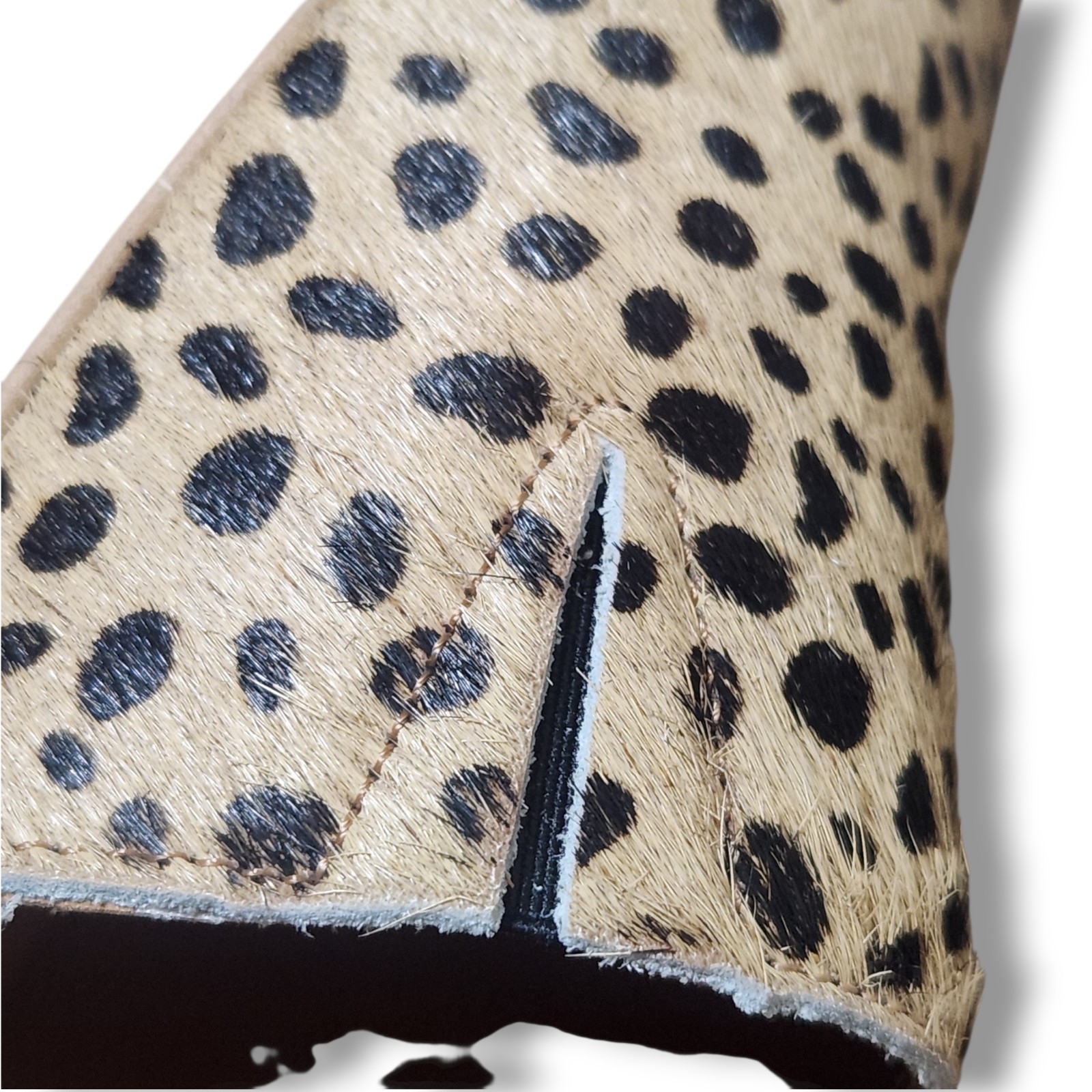 NEW Garnet Hill Essential Iris Leopard Pony Hair Mules Shoes EU 38 US 7.5 – 8
