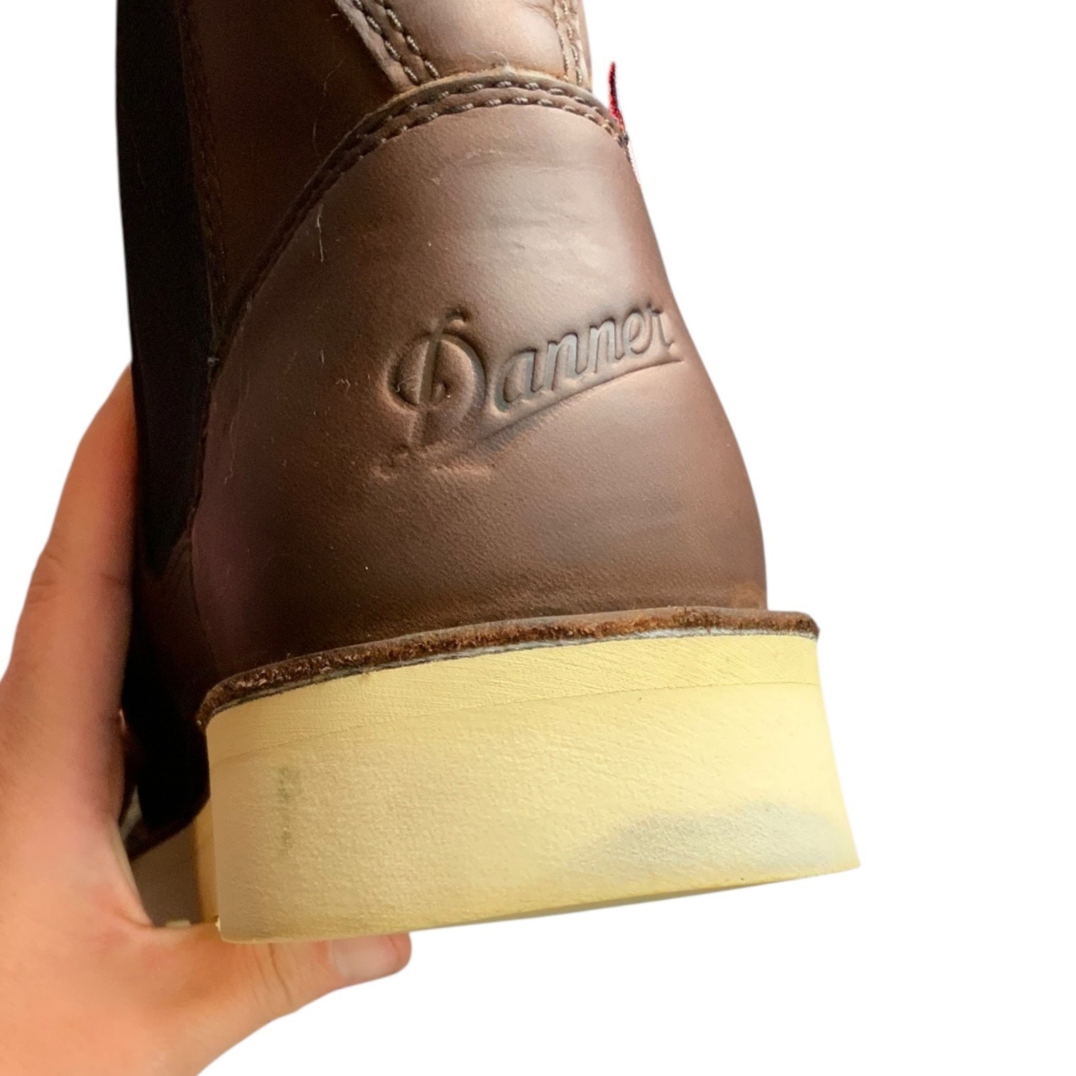 Danner Bull Run Chelsea 5” Wedge Boots W 10 Brown Leather USA 15482 Oil Resist