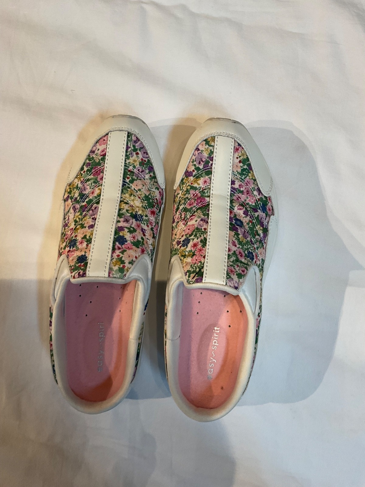 EASY SPIRIT Traveltime Shoes Women’s Size 7 Med Mules Slip On Closed toe Floral