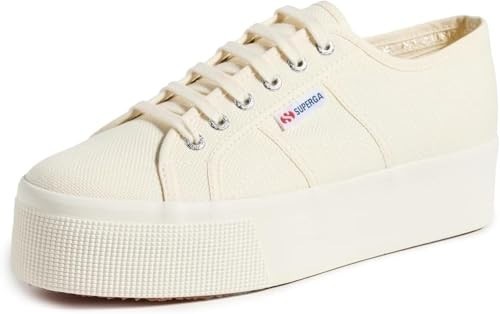 Superga Unisex 2790 Platform Sneakers – Beige Natural, Size 9.5 M/ 11 W US