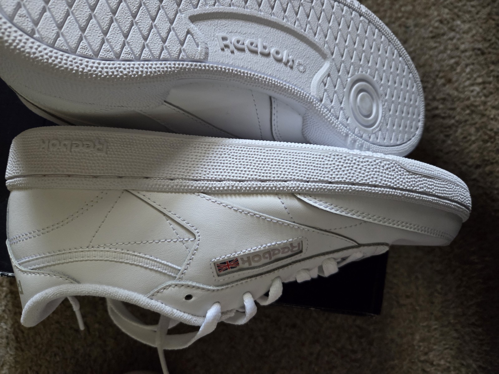 Reebok Club C 85 White/Light Grey Low Top Sneakers BS7685
