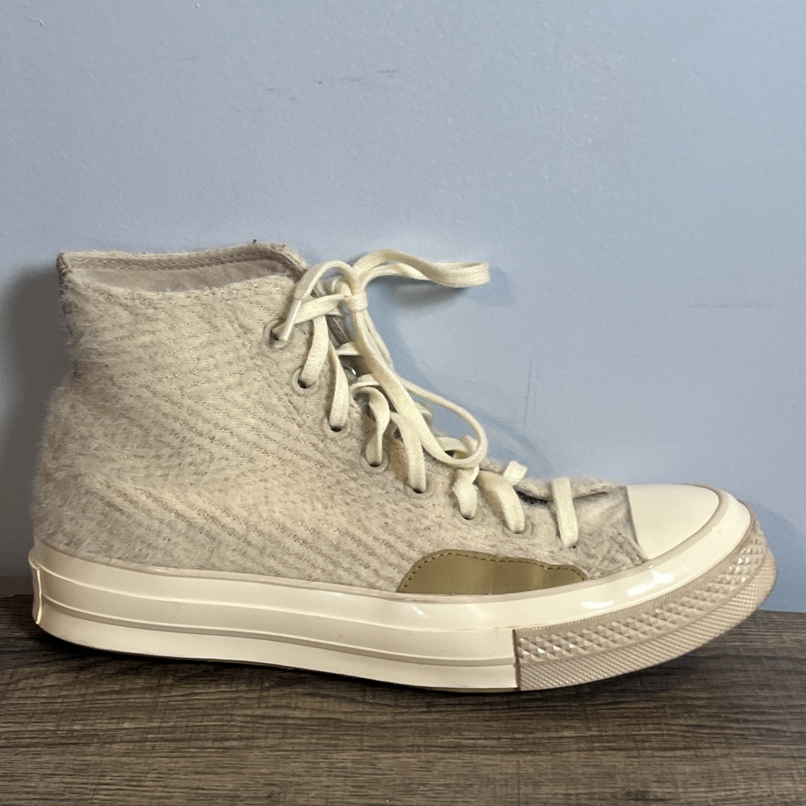 Converse Chuck 1970s Cozy Utility In Neutral Fuzzy Sneakers Men 7.5 Wmn 9.5 Shoe