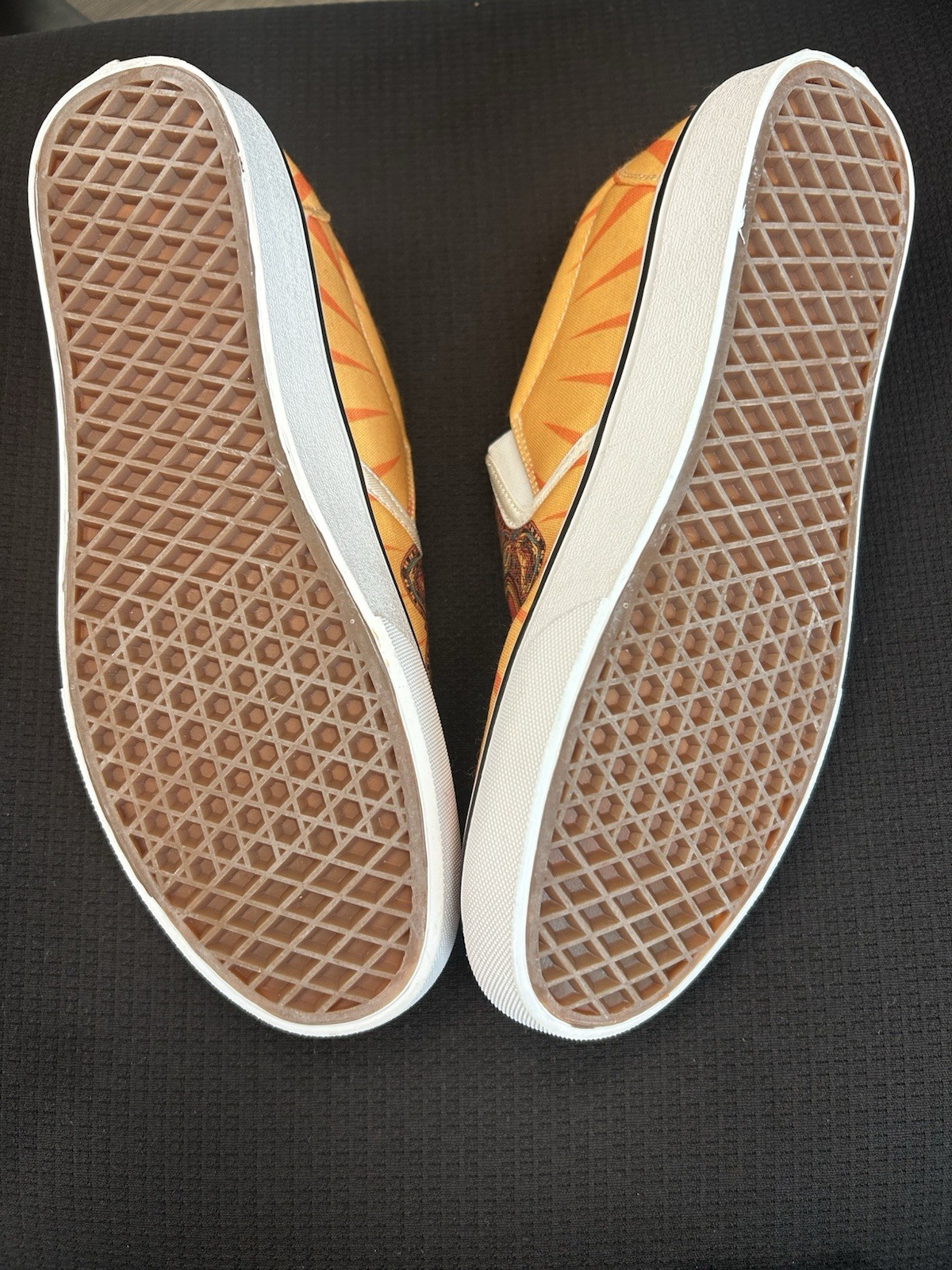Yes We Vibe Colorful Hippie Van Slip-on-shoes . US 6.5 Men, US 8.5 Women