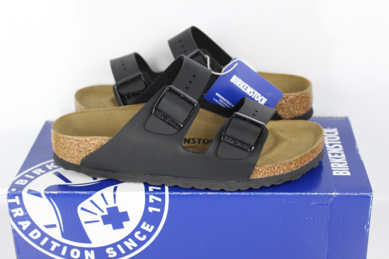 Birkentock Arizona Sandals Birko Flor Men’s Women’s Black Medium Narrow 0051793