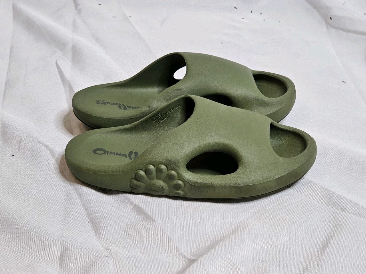 Ohana Hatake SURIPPA OHANA MATCHA Green Slip On Slides Mens Sz 5 Womens Sz 6.5