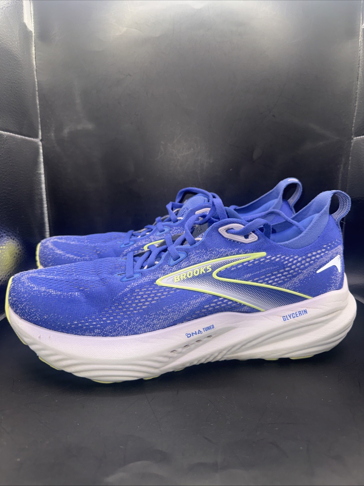 Brooks Glycerin 22 Women’s Sz 10.5 Amparo Blue/Hyper Iris/Yellow