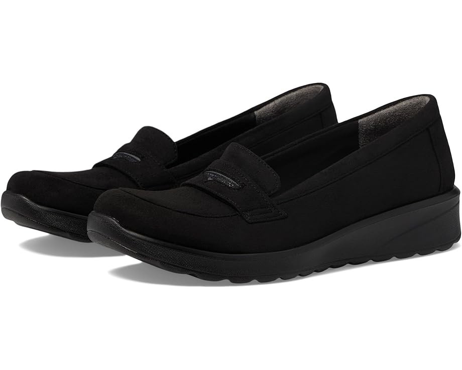 Bzees Gamma Womens Shoes Size 7.5 M Comfort Black Casual Slip On Loafers