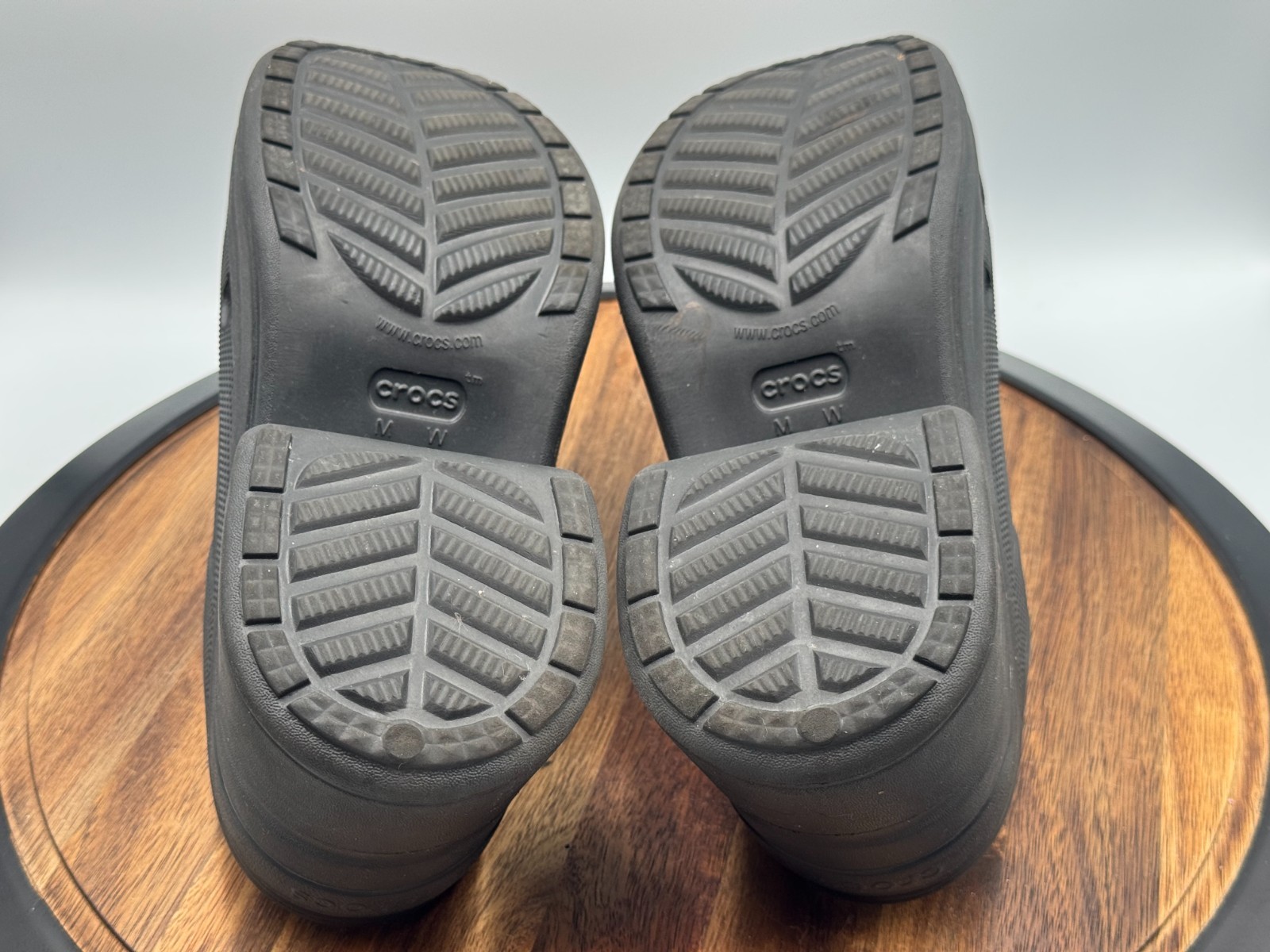CROCS Women’s Size 10 Men’s Size 8 Siren Platform High Heel Clog Black