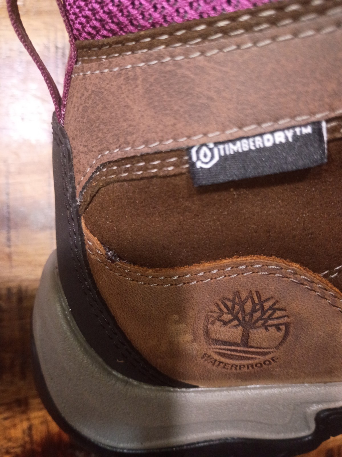 Womens Timberland Mt Maddsen Waterproof Mid Hiker Full Grain Leather Sz 9.5