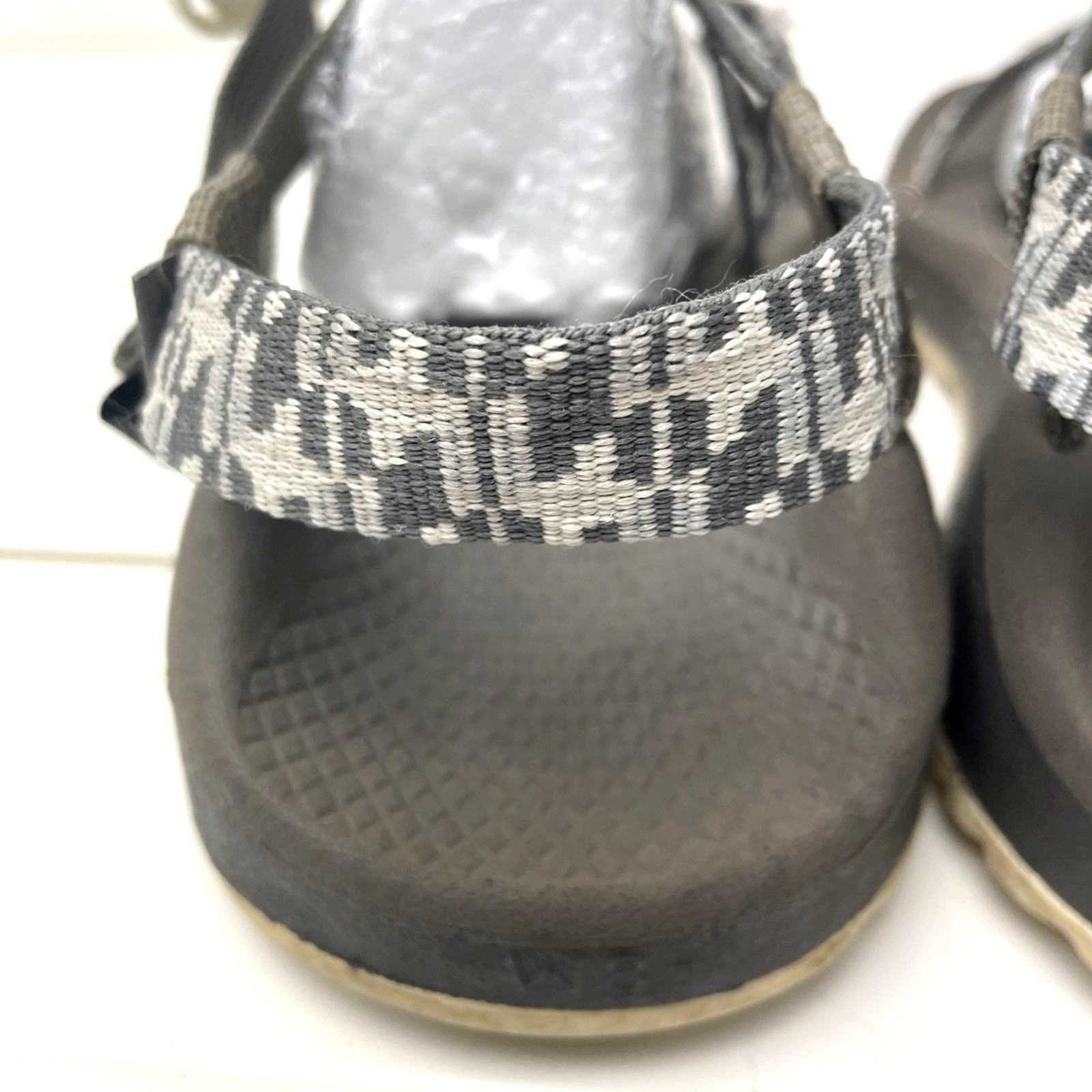 Chaco Z Cloud X2 Strappy Sandals Grey Black White Hiking Beach Women’s 8