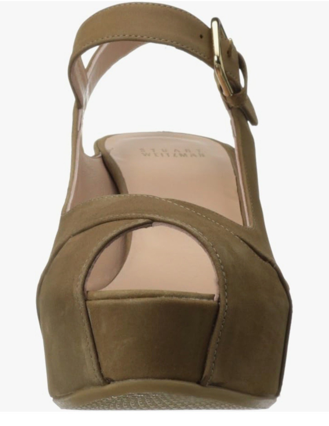 NWB Stuart Weitzman Turnover Slingback Beige Size 8