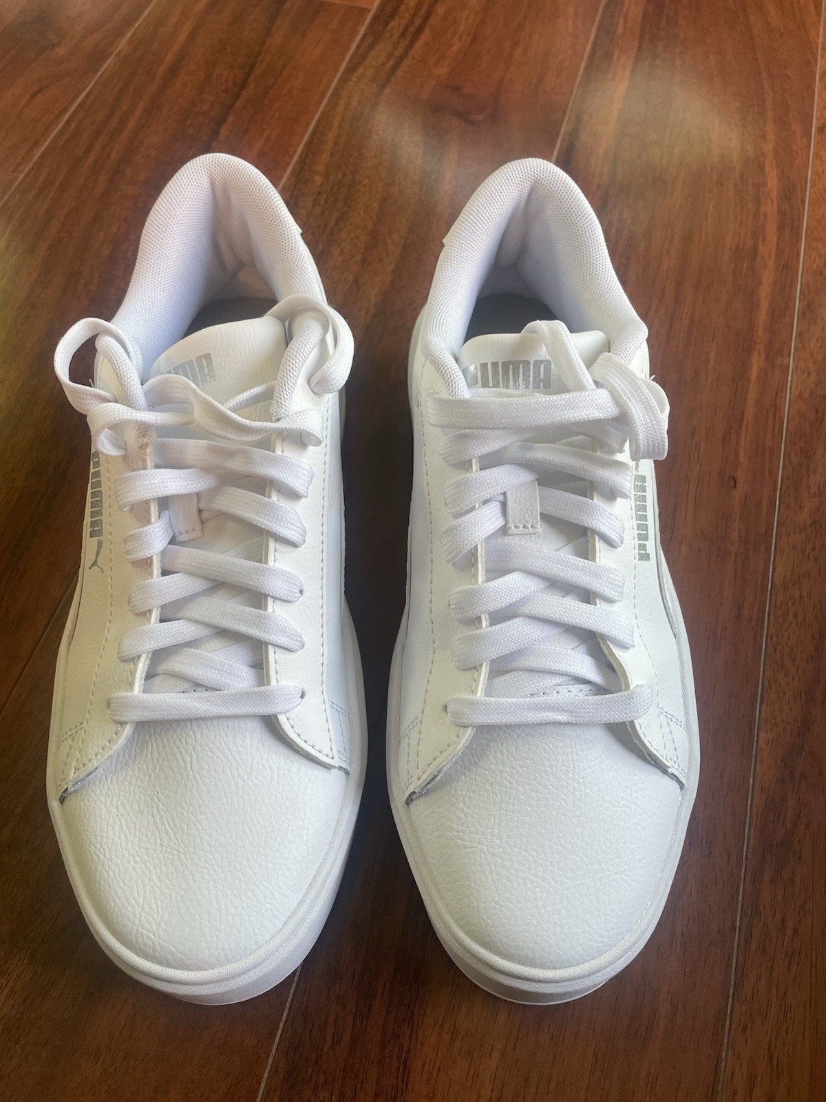 Puma Women’s Size 9 Smash V3 Platform All White Shoes